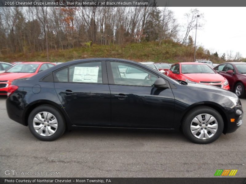 Blue Ray Metallic / Jet Black/Medium Titanium 2016 Chevrolet Cruze Limited LS