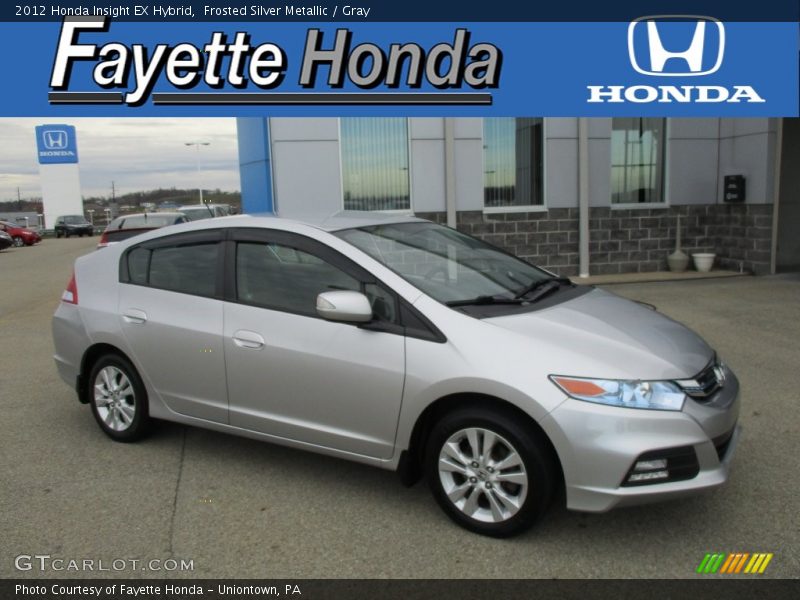 Frosted Silver Metallic / Gray 2012 Honda Insight EX Hybrid
