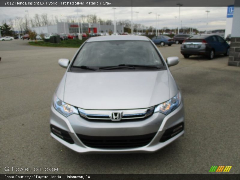 Frosted Silver Metallic / Gray 2012 Honda Insight EX Hybrid