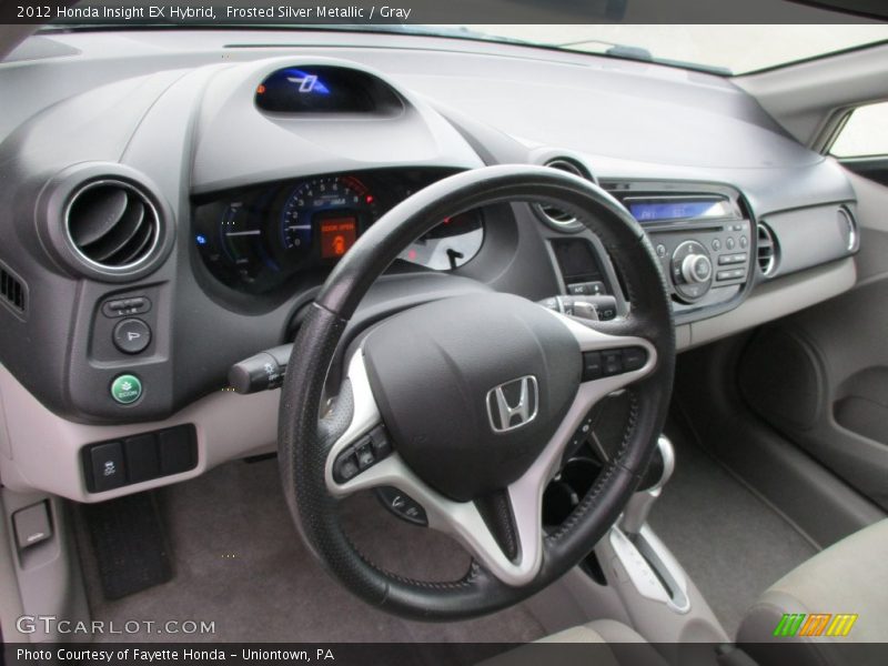 Frosted Silver Metallic / Gray 2012 Honda Insight EX Hybrid
