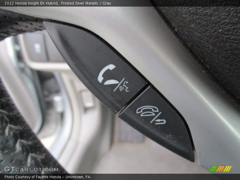 Frosted Silver Metallic / Gray 2012 Honda Insight EX Hybrid
