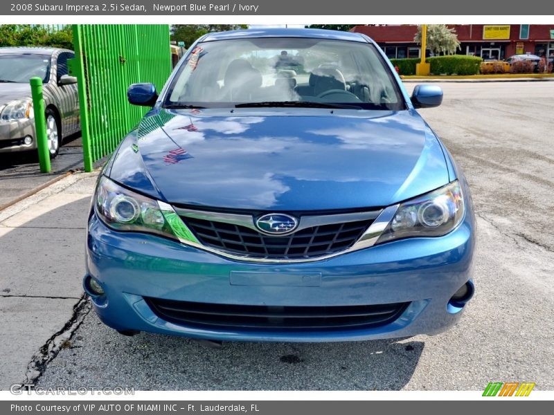 Newport Blue Pearl / Ivory 2008 Subaru Impreza 2.5i Sedan