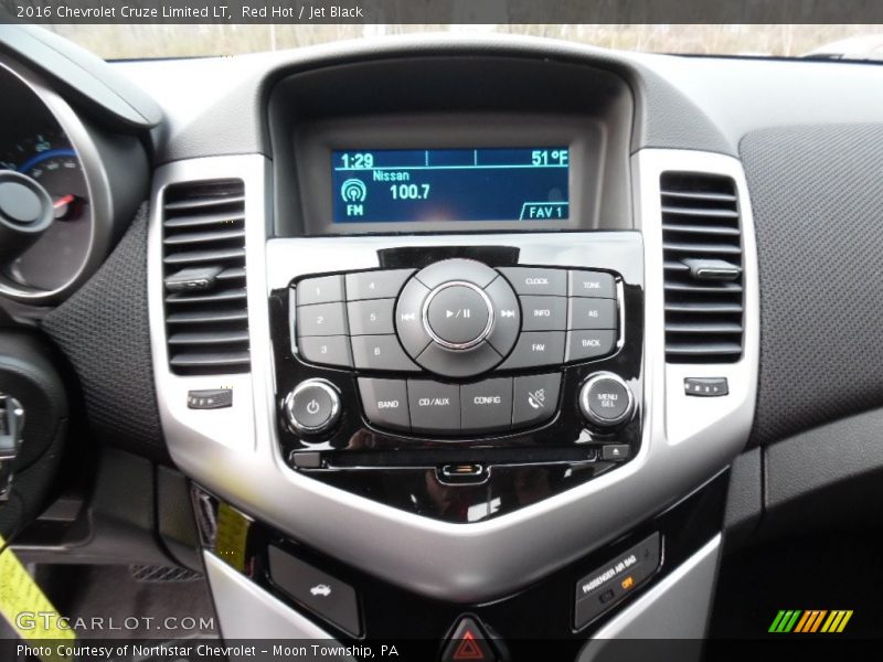 Red Hot / Jet Black 2016 Chevrolet Cruze Limited LT