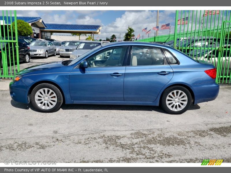 Newport Blue Pearl / Ivory 2008 Subaru Impreza 2.5i Sedan