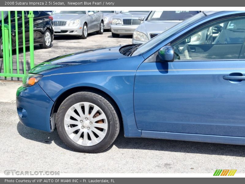 Newport Blue Pearl / Ivory 2008 Subaru Impreza 2.5i Sedan