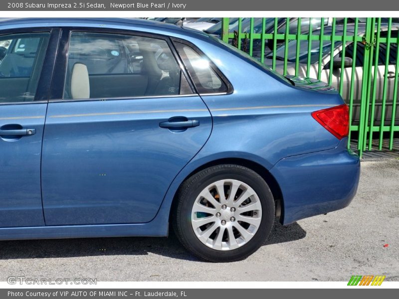 Newport Blue Pearl / Ivory 2008 Subaru Impreza 2.5i Sedan
