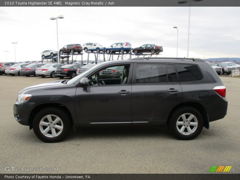 Magnetic Gray Metallic / Ash 2010 Toyota Highlander SE 4WD