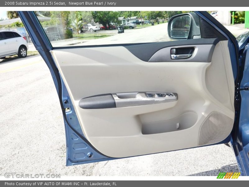 Newport Blue Pearl / Ivory 2008 Subaru Impreza 2.5i Sedan