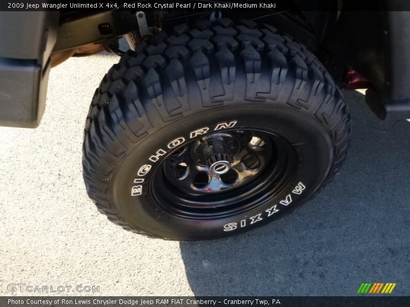 Red Rock Crystal Pearl / Dark Khaki/Medium Khaki 2009 Jeep Wrangler Unlimited X 4x4