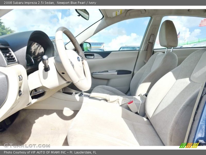 Newport Blue Pearl / Ivory 2008 Subaru Impreza 2.5i Sedan
