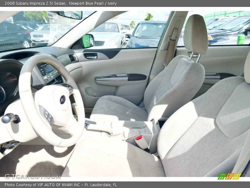 Newport Blue Pearl / Ivory 2008 Subaru Impreza 2.5i Sedan
