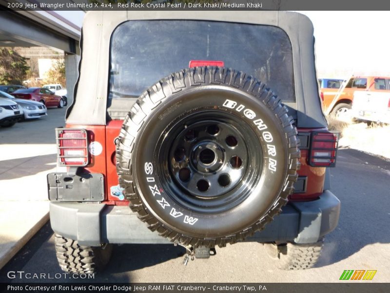 Red Rock Crystal Pearl / Dark Khaki/Medium Khaki 2009 Jeep Wrangler Unlimited X 4x4