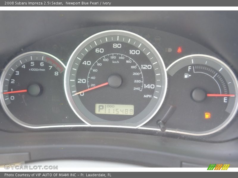 Newport Blue Pearl / Ivory 2008 Subaru Impreza 2.5i Sedan