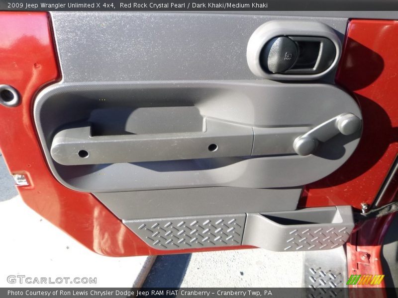 Red Rock Crystal Pearl / Dark Khaki/Medium Khaki 2009 Jeep Wrangler Unlimited X 4x4