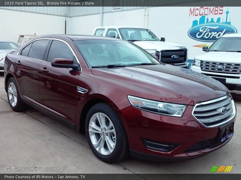 Bronze Fire Metallic / Dune 2015 Ford Taurus SEL