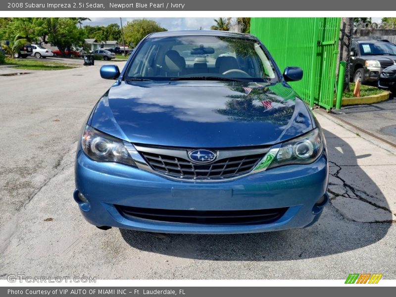 Newport Blue Pearl / Ivory 2008 Subaru Impreza 2.5i Sedan