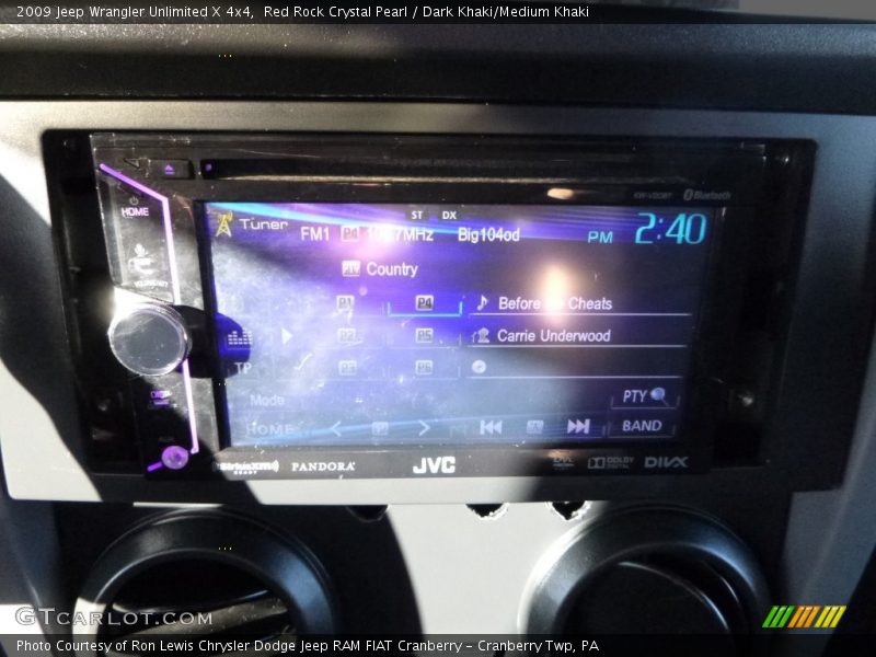 Red Rock Crystal Pearl / Dark Khaki/Medium Khaki 2009 Jeep Wrangler Unlimited X 4x4