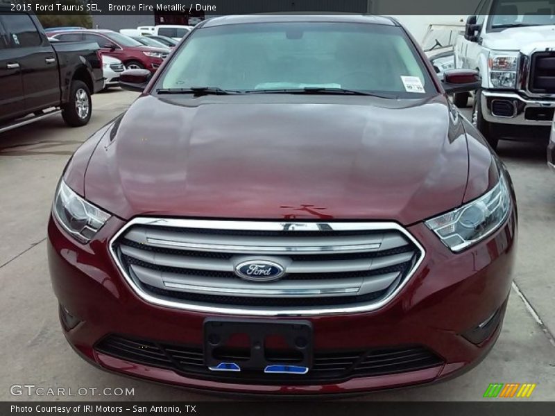 Bronze Fire Metallic / Dune 2015 Ford Taurus SEL