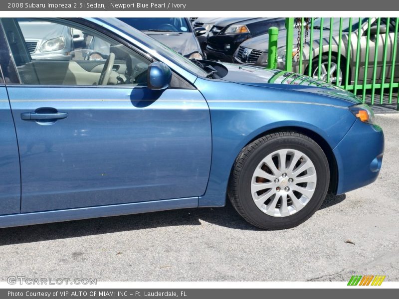 Newport Blue Pearl / Ivory 2008 Subaru Impreza 2.5i Sedan