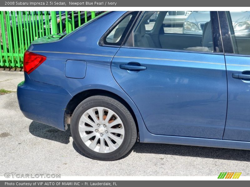 Newport Blue Pearl / Ivory 2008 Subaru Impreza 2.5i Sedan
