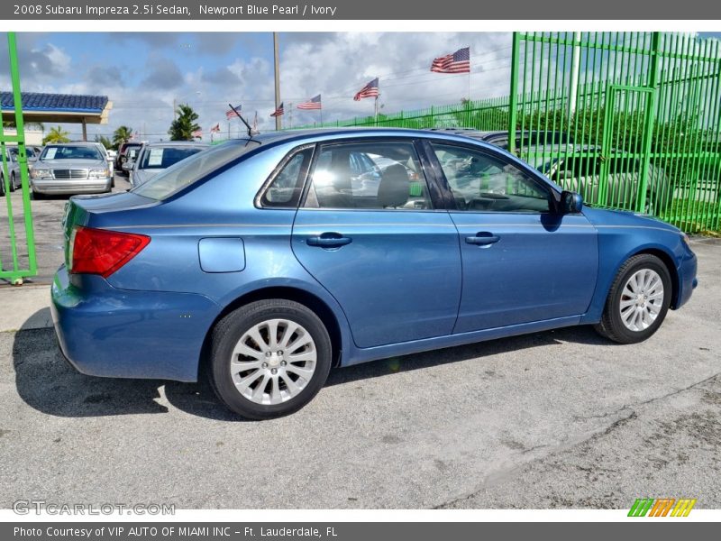 Newport Blue Pearl / Ivory 2008 Subaru Impreza 2.5i Sedan