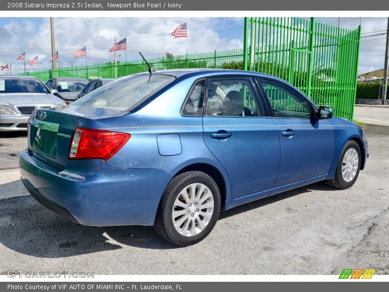 Newport Blue Pearl / Ivory 2008 Subaru Impreza 2.5i Sedan
