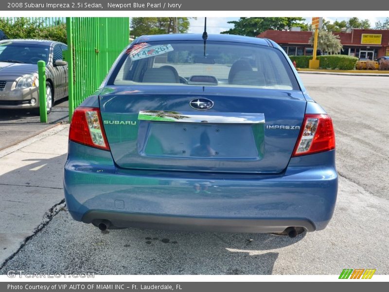 Newport Blue Pearl / Ivory 2008 Subaru Impreza 2.5i Sedan