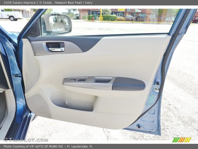 Newport Blue Pearl / Ivory 2008 Subaru Impreza 2.5i Sedan