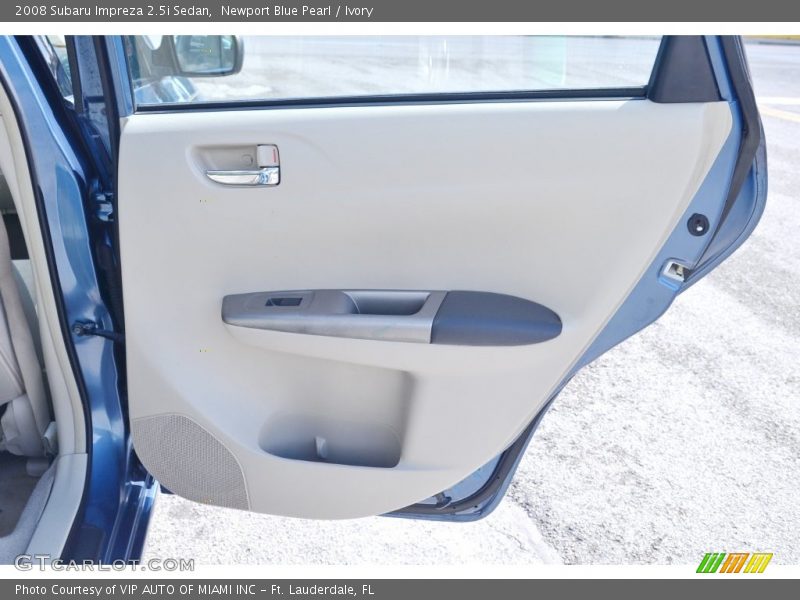 Newport Blue Pearl / Ivory 2008 Subaru Impreza 2.5i Sedan
