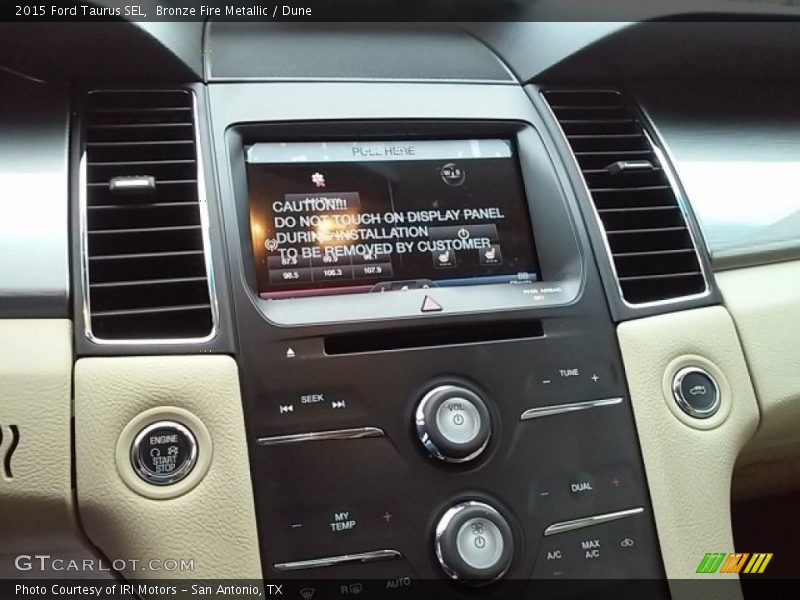 Bronze Fire Metallic / Dune 2015 Ford Taurus SEL