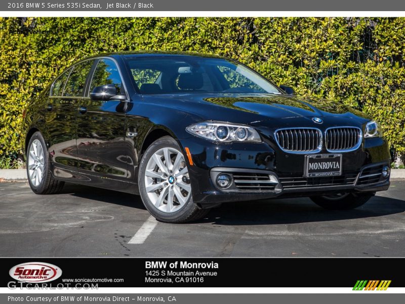 Jet Black / Black 2016 BMW 5 Series 535i Sedan