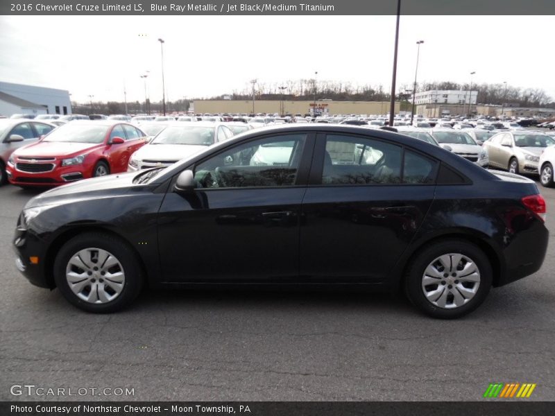 Blue Ray Metallic / Jet Black/Medium Titanium 2016 Chevrolet Cruze Limited LS