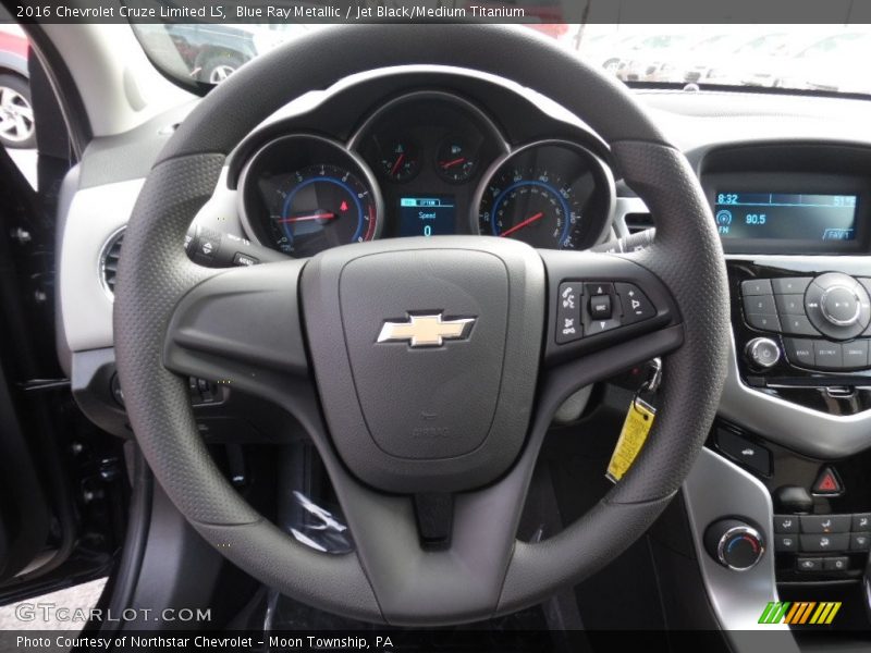 Blue Ray Metallic / Jet Black/Medium Titanium 2016 Chevrolet Cruze Limited LS