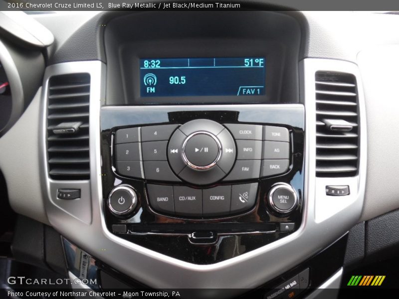 Blue Ray Metallic / Jet Black/Medium Titanium 2016 Chevrolet Cruze Limited LS