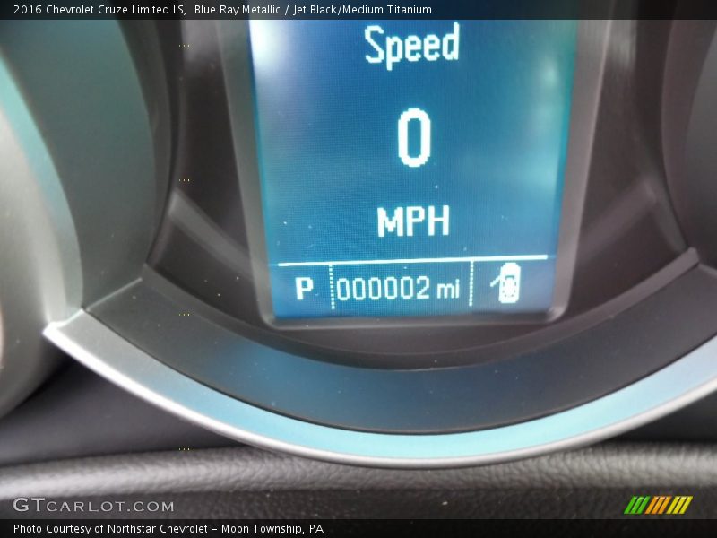 Blue Ray Metallic / Jet Black/Medium Titanium 2016 Chevrolet Cruze Limited LS