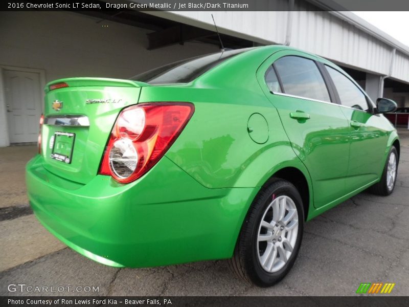 Dragon Green Metallic / Jet Black/Dark Titanium 2016 Chevrolet Sonic LT Sedan