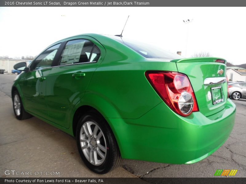 Dragon Green Metallic / Jet Black/Dark Titanium 2016 Chevrolet Sonic LT Sedan