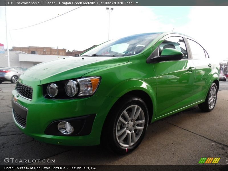 Dragon Green Metallic / Jet Black/Dark Titanium 2016 Chevrolet Sonic LT Sedan