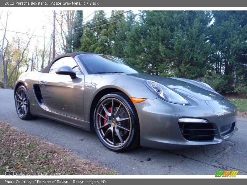 Agate Grey Metallic / Black 2013 Porsche Boxster S