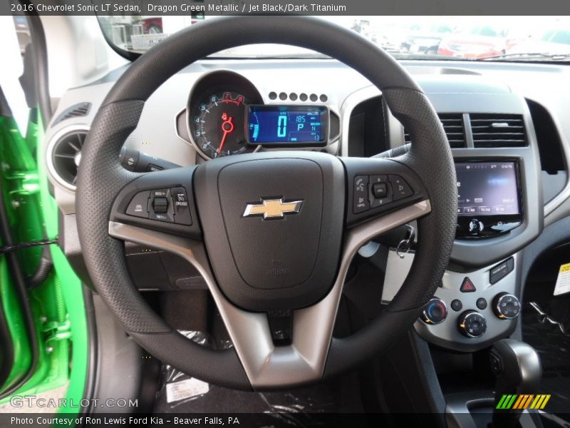 Dragon Green Metallic / Jet Black/Dark Titanium 2016 Chevrolet Sonic LT Sedan