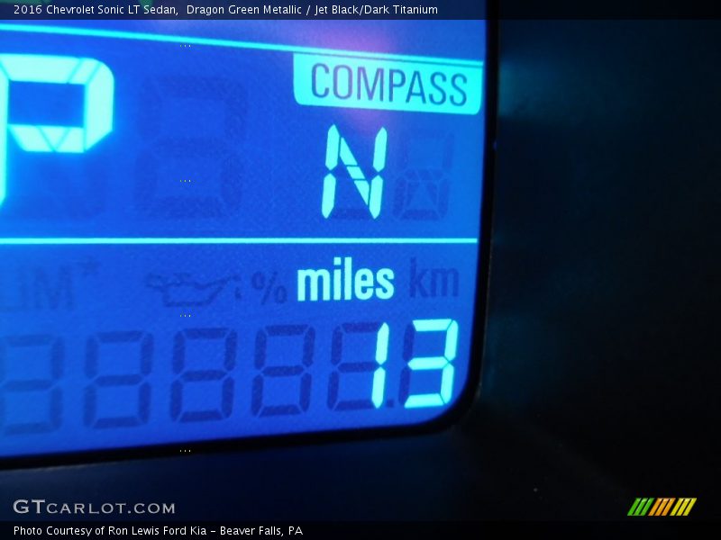 Dragon Green Metallic / Jet Black/Dark Titanium 2016 Chevrolet Sonic LT Sedan