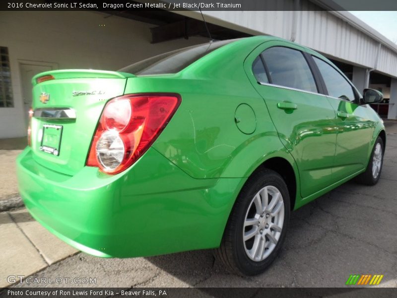 Dragon Green Metallic / Jet Black/Dark Titanium 2016 Chevrolet Sonic LT Sedan