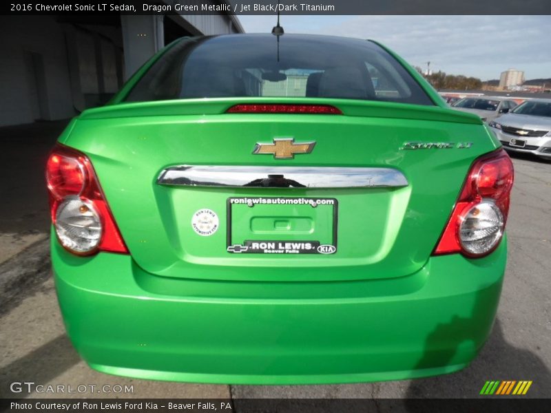 Dragon Green Metallic / Jet Black/Dark Titanium 2016 Chevrolet Sonic LT Sedan