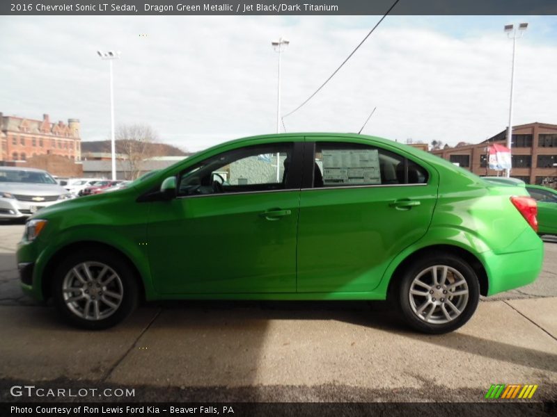 Dragon Green Metallic / Jet Black/Dark Titanium 2016 Chevrolet Sonic LT Sedan
