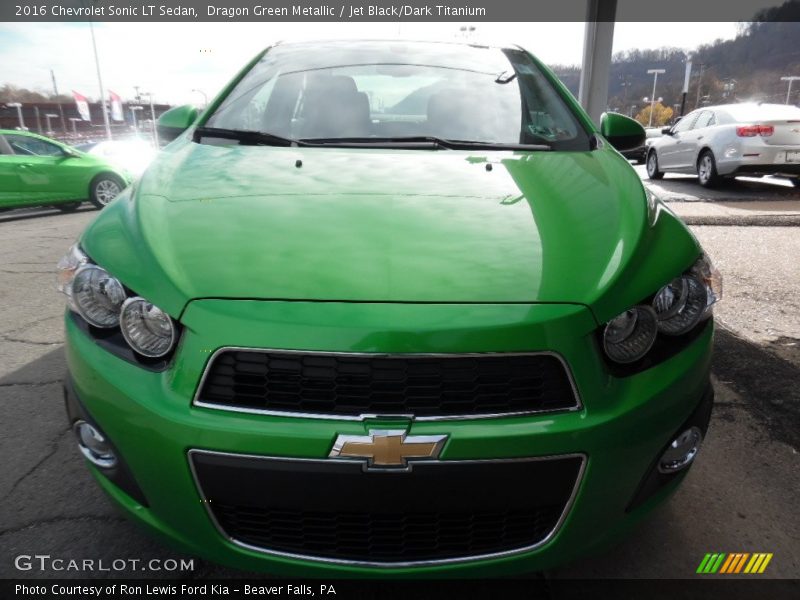 Dragon Green Metallic / Jet Black/Dark Titanium 2016 Chevrolet Sonic LT Sedan