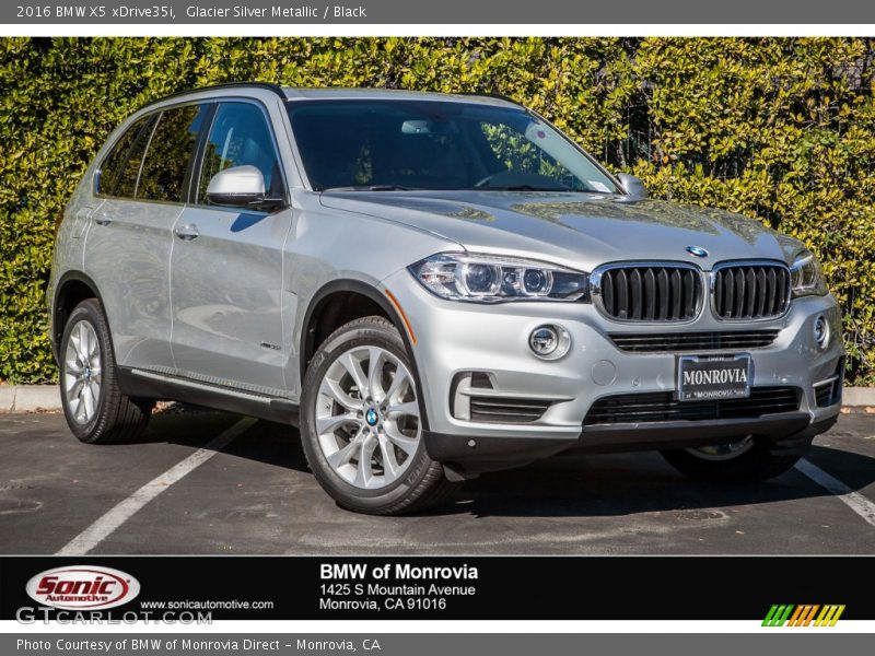 Glacier Silver Metallic / Black 2016 BMW X5 xDrive35i