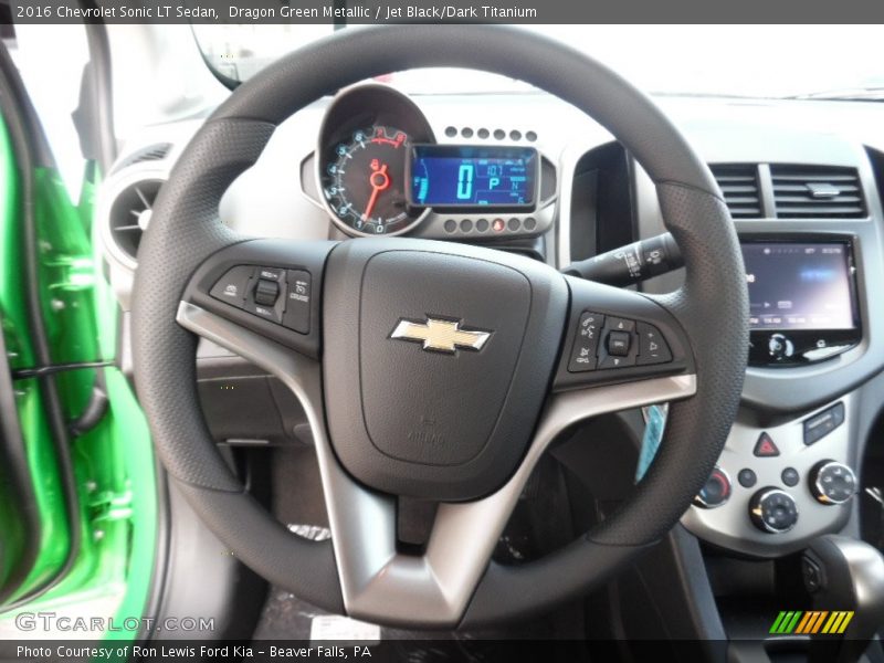 Dragon Green Metallic / Jet Black/Dark Titanium 2016 Chevrolet Sonic LT Sedan