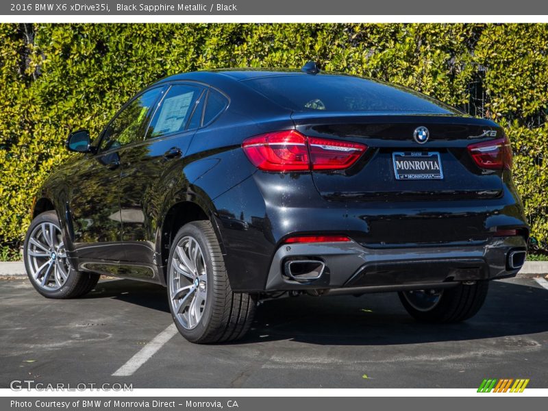 Black Sapphire Metallic / Black 2016 BMW X6 xDrive35i