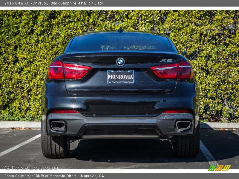 Black Sapphire Metallic / Black 2016 BMW X6 xDrive35i