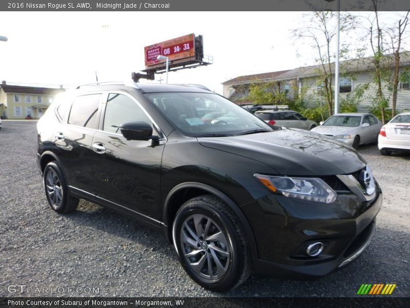 Midnight Jade / Charcoal 2016 Nissan Rogue SL AWD